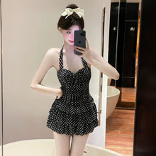 Load image into Gallery viewer, New High-end Popo Group Classic Bodian Cake Skirt, Slim Fit and Slimming One-piece Swimsuit for Women