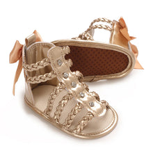 Load image into Gallery viewer, Summer Fashion New Baby Shoes Trendy Girl Baby High Top Hollow Sandals PU Soft Sole Casual Walking Shoes