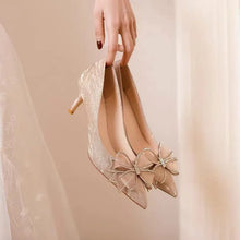 Load image into Gallery viewer, Women's Silver & Gold Stiletto Heel Wedding Party Pumps