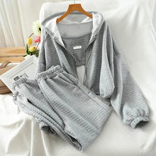 Load image into Gallery viewer, Women Hooded Tracksuit Sports 3 Pieces Set Sweatshirts Pullover Hoodies Pants Suit Home Sweatpants Trousers Outfits 2024