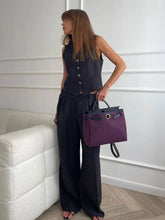 Load image into Gallery viewer, Women Linen Cotton Chic Vest & Pants Suit Two-Piece Set