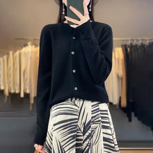 Load image into Gallery viewer, Women's Merino Wool Button Cardigan