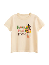 Load image into Gallery viewer, 2025 Summer 2-8 Years Kids Girl Shorts Sleeve T-shirts Printed Little Girl Top Baby Girl T Shirts Children Toddler Girl Clothes
