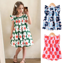 Load image into Gallery viewer, Girls' Floral Print Summer Dress