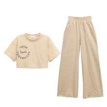Load image into Gallery viewer, New Spring Summer Teenager Girls Clothing Sets Children Short Tops T Shirt And Pants 2Pcs Kids Tracksuit 5 6 8 10 12 14 Years