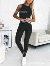 Load image into Gallery viewer, Tracksuit Women Pants Set Two Piece Set Autumn Winter Zipper Jacket Tops Suits Jogging Vintage Patchwork Outfits Y2k Streetwear