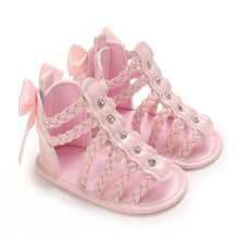Load image into Gallery viewer, Summer Fashion New Baby Shoes Trendy Girl Baby High Top Hollow Sandals PU Soft Sole Casual Walking Shoes