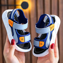Load image into Gallery viewer, Summer Baby Sandals Solid Color Baby Boy Sandals Soft Sole Anti-slip Boys Girls Sandals Toddler Baby Shoes Beach 2-12 Years