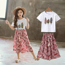 Load image into Gallery viewer, Summer 2023 Baby Girls Clothes Sets Outfits Kids Clothes Short Sleeve +Pants Children Clothing Set 3 4 5 6 7 8 9 10 11 12 Years