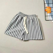 Load image into Gallery viewer, Children's Stripe Shorts Linen Cotton Toddler Kids Boys Girls Summer Casual Fifth Pants
