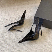 Load image into Gallery viewer, Women's Pointed Toe Patent Leather High Heel Sandals