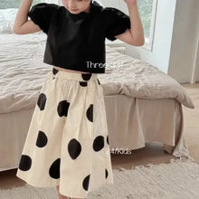 Load image into Gallery viewer, Summer Girls' Clothing Set Korean Edition Children's Clothing New Kids Baby Top Wide Leg Pants 2-piece Set