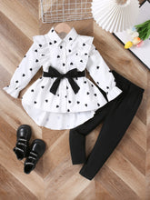 Load image into Gallery viewer, Spring Autumn Girls Clothing Sets New Fashion Shirt + Bottoms 2Pcs Girls Suits Birthday Gift 1 2 3 4 5 6 7 8 Years Kids Clothes
