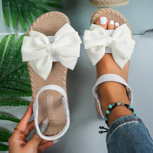 Load image into Gallery viewer, Women's Bow Tie Flat Beach Sandals