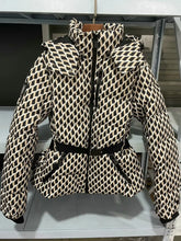 Load image into Gallery viewer, Women's Hooded High Waist Belted Padded Coat