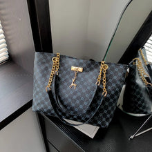 Load image into Gallery viewer, Women's Large Capacity Plaid Tote Shoulder Bag