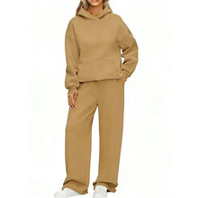 Load image into Gallery viewer, Women's Hoodie & Wide Leg Pants Two-Piece Tracksuit