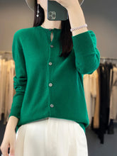 Load image into Gallery viewer, Women's Merino Wool Button Cardigan