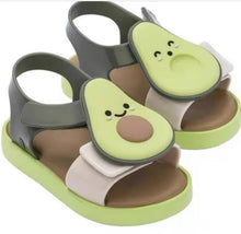 Load image into Gallery viewer, Summer Mini Kids Fruit Sandals Girl Jelly Shoes Avocado Children Fruit Sandals And Slippers Strawberry Decorative Slipper HMI042