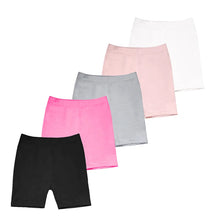 Load image into Gallery viewer, 2Pcs Summer Solid Color Kids Leggings Girls Safety Shorts Cotton Leggings Girls' Beach Shorts Are Suitable For Children Age 2-13