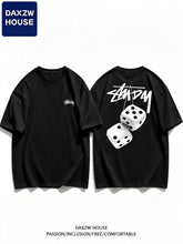 Load image into Gallery viewer, Men's Trendy Streetwear T Shirt Short Sleeve Graphic Design Loose Casual Breathable Lightweight Summer Tee Tops Fashion Popular