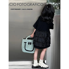 Load image into Gallery viewer, Girls Summer Dress Trendy Cool Fashionable Versatile Mid-Toddler T-Shirt to Big Kids Top 2025