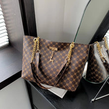 Load image into Gallery viewer, Women's Large Capacity Plaid Tote Shoulder Bag