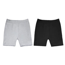 Load image into Gallery viewer, 2Pcs Summer Solid Color Kids Leggings Girls Safety Shorts Cotton Leggings Girls' Beach Shorts Are Suitable For Children Age 2-13