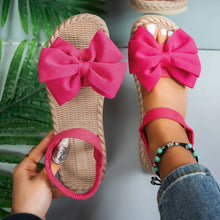 Load image into Gallery viewer, Women's Bow Tie Flat Beach Sandals