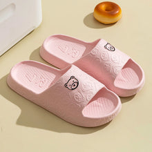 Load image into Gallery viewer, Summer Children Slippers Indoor Cute Bear Print Anti Slip Soft Sole Exquisite Parent-child Shoes Home Comfy Leisure Shoes