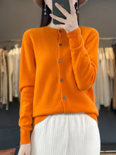 Load image into Gallery viewer, Women's Merino Wool Button Cardigan