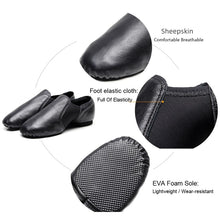 Load image into Gallery viewer, Women's Genuine Leather Jazz Dance Shoes – Black & Brown