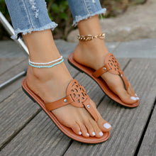 Load image into Gallery viewer, Summer The New Ladies Flip-Flops for Leisure Holiday Beach Toe-Clip Plus Size Flat Slippers for Women Designer Shoes Slippers
