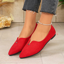 Load image into Gallery viewer, Spring and Summer New Pointed Ladies Mary Jane Flat Shoes Casual Breathable Ballet Flats Daily All Match Comfort Loafers Shoes