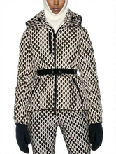 Load image into Gallery viewer, Women's Hooded High Waist Belted Padded Coat