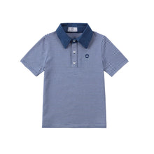 Load image into Gallery viewer, AP SS26 blue denim collection kids boys girls spring summer fashion jeans pleated skirt jumper shirt family clothing clothes