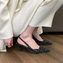 Load image into Gallery viewer, Women's Knitted Platform Stiletto Sandals
