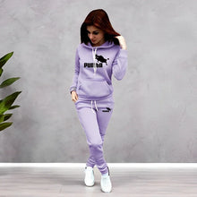 Load image into Gallery viewer, Women's Tracksuit Hooded Sweatshirts Sweatpants Autumn Winter Daily Casual Sporty Jogger Suit Female Home Outdoor Hoodie Outfits