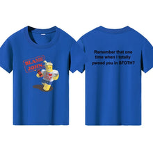 Load image into Gallery viewer, Blame John Printed Teenage Tops T-shirt Boys Girls Summer Casual Funny Fashion O-Neck Short Sleeve Children Colorful Clothing