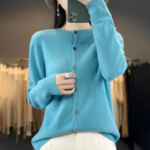 Load image into Gallery viewer, Women's Merino Wool Button Cardigan