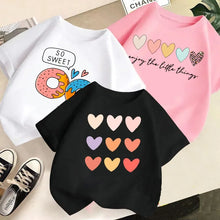 Load image into Gallery viewer, Summer New Children's Clothing Children's T-shirt Boys and Girls Casual Fashion Short-sleeved Baby Half-sleeved Top Base Shirt