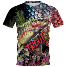 Load image into Gallery viewer, Kids Summer Fishing Graphic Print Trendy Short Sleeve T-shirts 2-13 Years Boys Outfits Fishing Breathable Tops Children Clothes