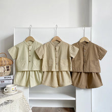 Load image into Gallery viewer, Kids 2-Piece Short-Sleeve Shirt & Shorts Set