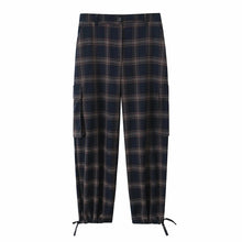 Load image into Gallery viewer, Women's Checkered Hooded Jacket & High Waist Lantern Pants Suit
