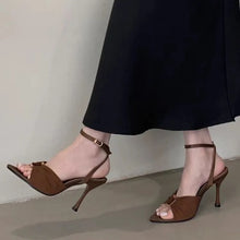 Load image into Gallery viewer, Women's Pointed Toe Stiletto Slingback Sandals