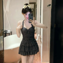 Load image into Gallery viewer, New High-end Popo Group Classic Bodian Cake Skirt, Slim Fit and Slimming One-piece Swimsuit for Women