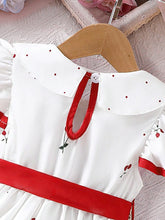 Load image into Gallery viewer, Baby Girls' Floral Print Short Sleeve Dress