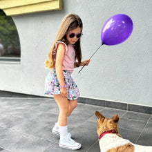Load image into Gallery viewer, Summer Baby Girls Clothes Cotton Children's Clothing Sets for Kids Butterfly Sleeve T-Shirts Flowers Print Shorts Two Piece