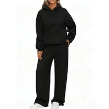 Load image into Gallery viewer, Women's Hoodie & Wide Leg Pants Two-Piece Tracksuit