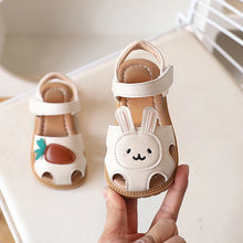 Load image into Gallery viewer, Summer New Girls' Head-wrapped Sandals Versatile Children's Baby Sandals Soft-soled Little Rabbit Walking Shoes for Babies